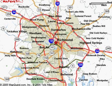 map of richmond va area.